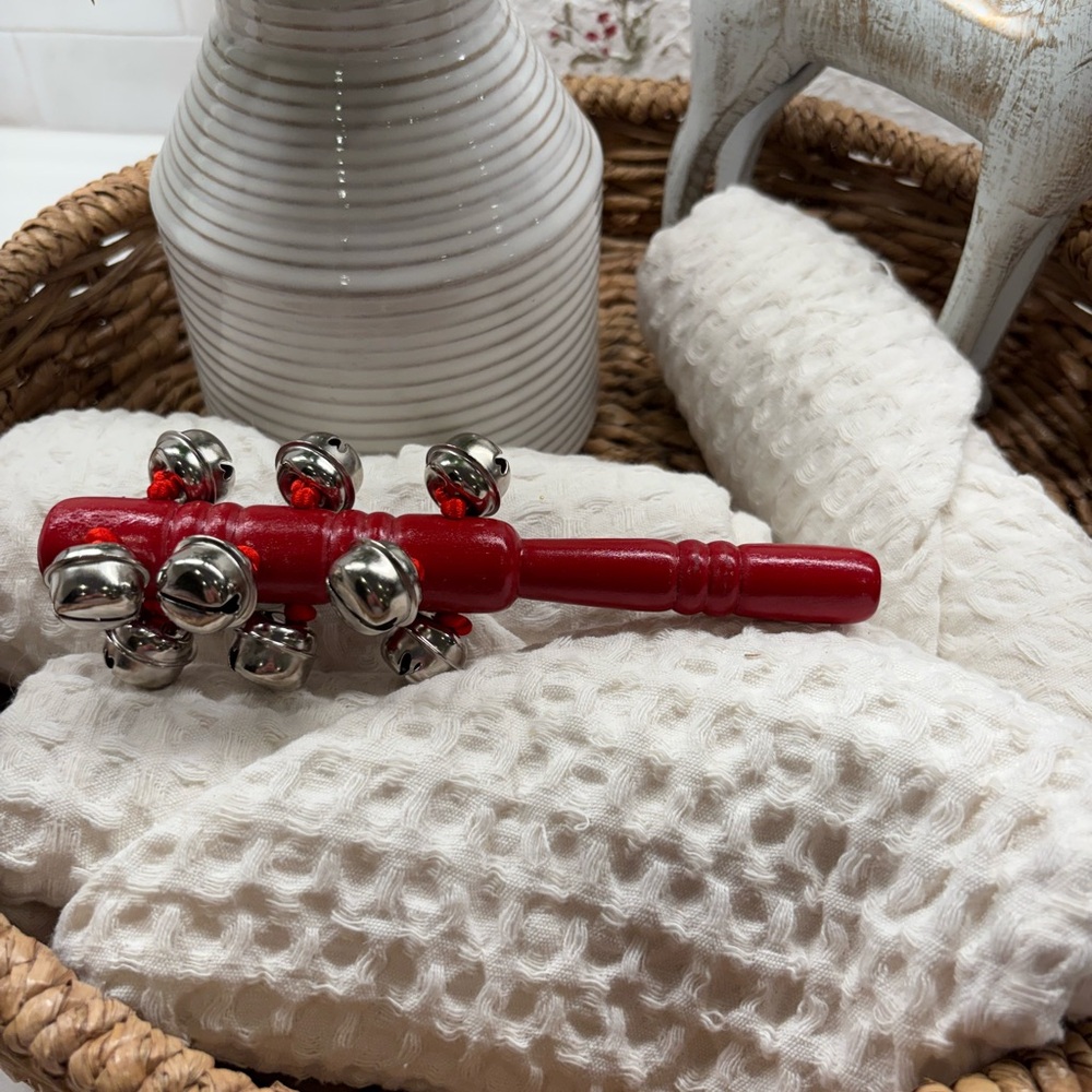 Red Jingle Bell Rattle - Picture 4 of 9
